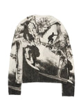 Stockholm Surfboard Club collage print tommy sweater