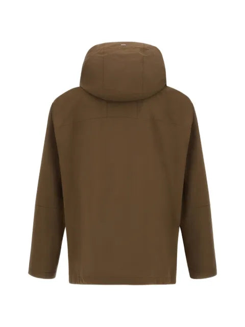 Herno flap-pocket hooded jacket