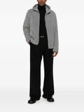 Herno hooded bouclé-effect coat