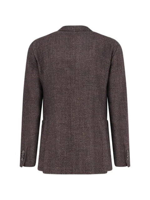 Tagliatore single-breasted textured-finish blazer