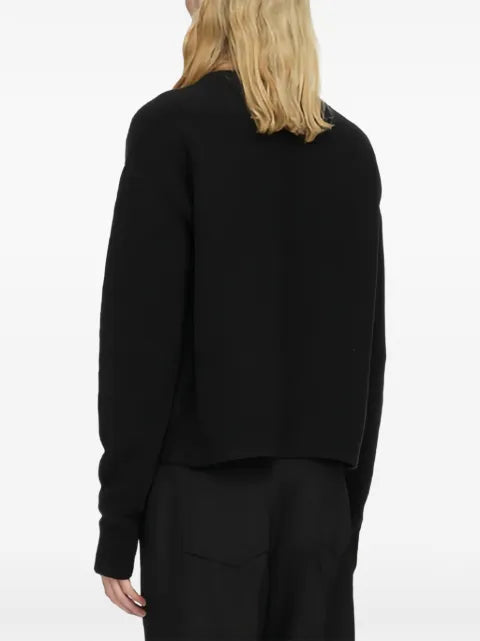 Rick Owens Tower round neck sweater in alpaca knit