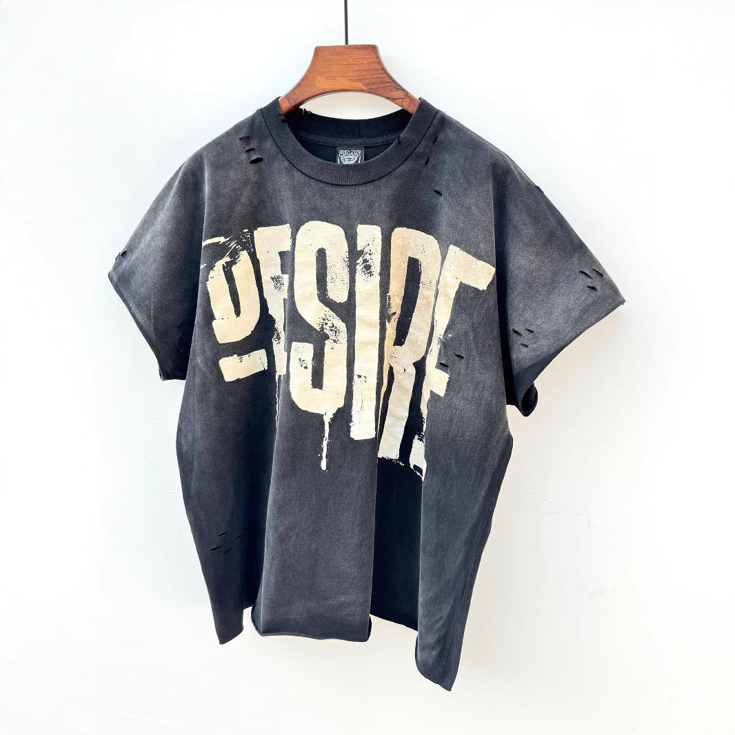Punk Art Graphic Short Sleeve Crewneck T-Shirt