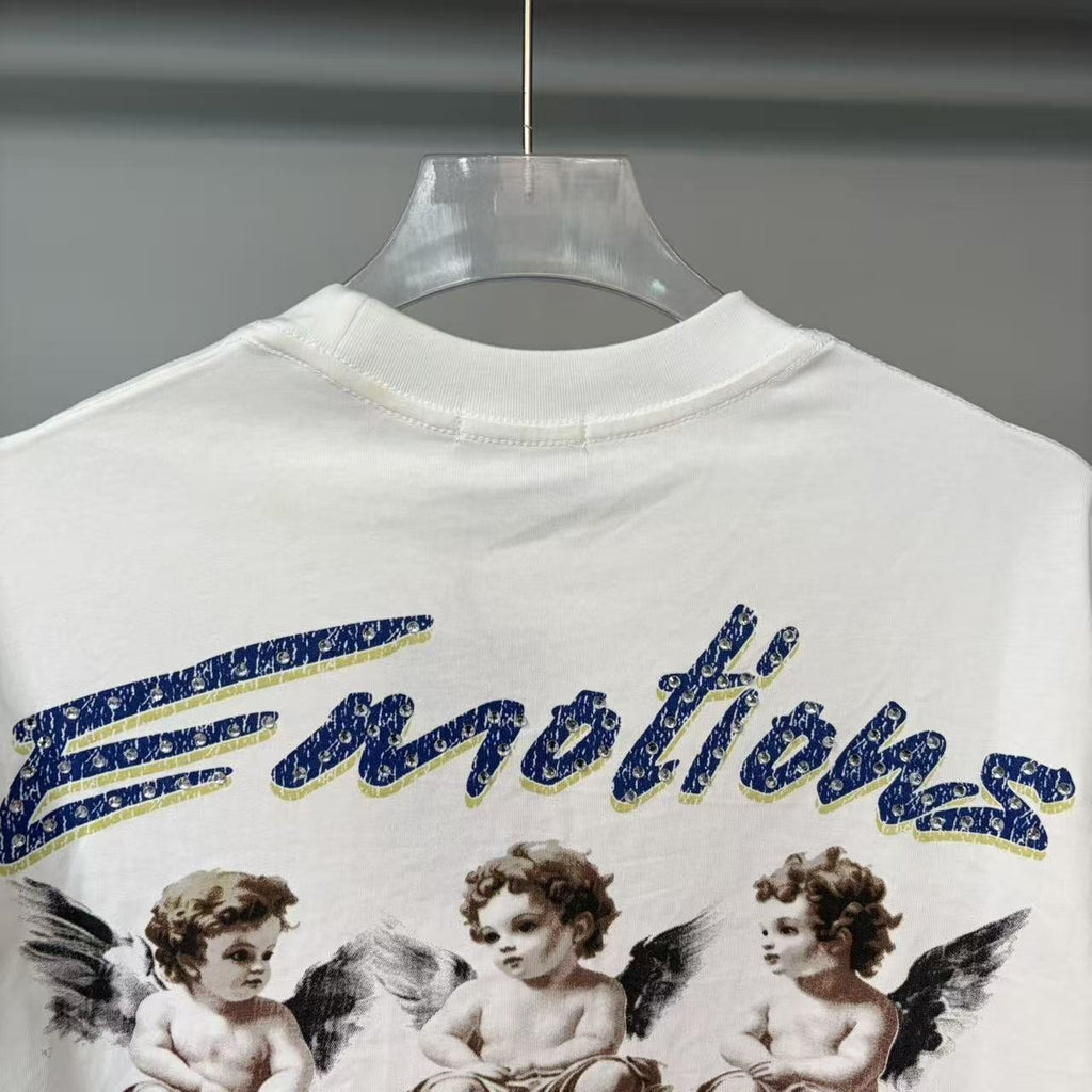 MIXED EMOTION Emotions Never Die Cherub Graphic T-Shirt