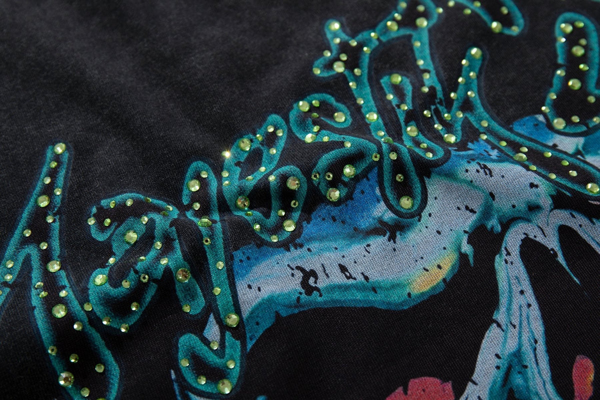 MAJESTIK New York Skull Graphic Sleeveless T-Shirt