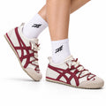 Onitsuka Tiger Retro Low Top White Burgundy Rope Lace Unisex Shoes Style 14
