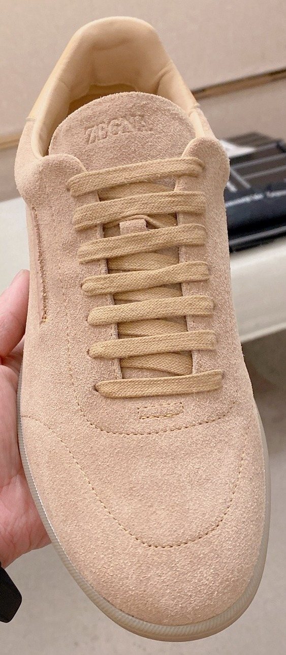 Zegna Men's Suede Low-Top Sneakers